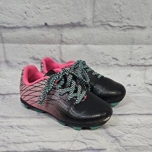 DSG Kids Black and Pink Soccer Cleats